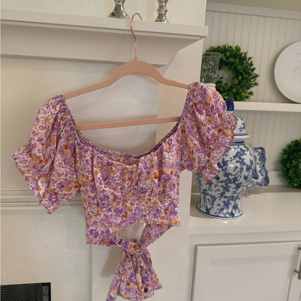 Floral Purple Top